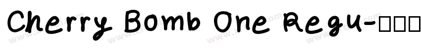 Cherry Bomb One Regu字体转换